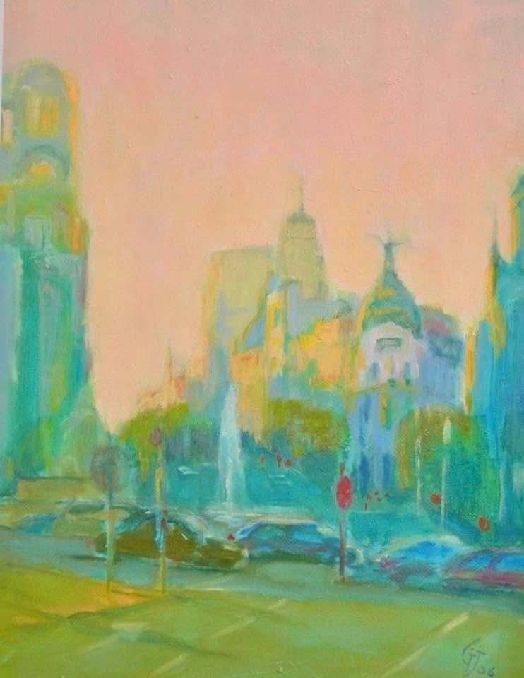 Cibeles, pintura de Teresa G. Justo
