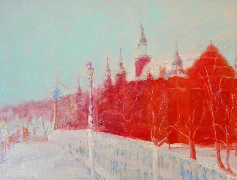 Nordiska Museet en Djurgården, pintura de Teresa G. Justo
